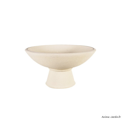 Coupe 108, pierre reconstituée, béton pressé, Ø 108 cm, H.52 cm