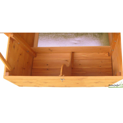 Poulailler 5-8 poules, volière, pondoir, bois teinté, pas cher, achat/vente