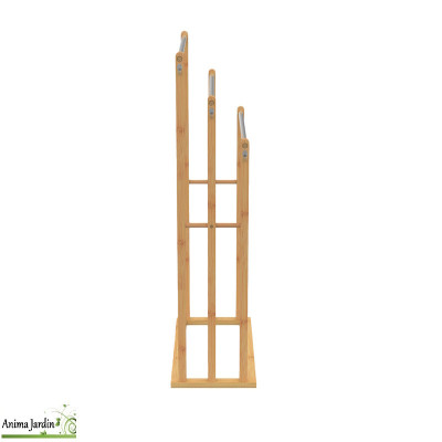 Porte serviette 3 niveaux en bambou - Maya