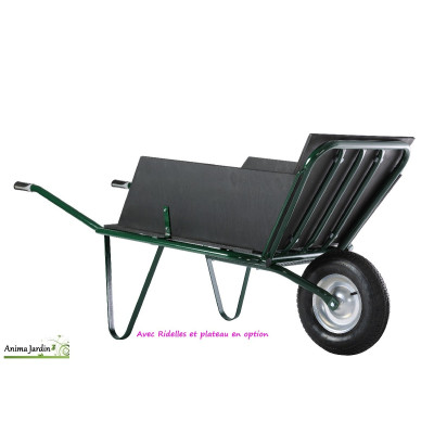Brouette métallique, roue gonflée, gros volume, agricole, achat/vente