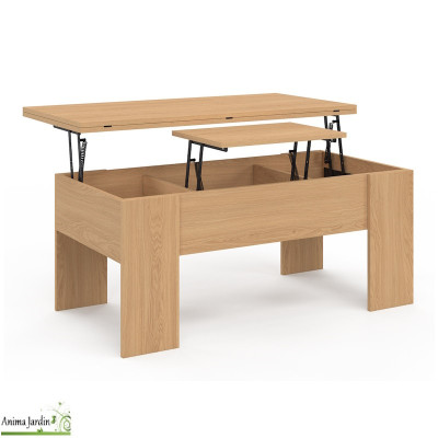 Table basse avec plateau relevable - Bois - Albane