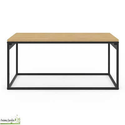 Table basse avec plateau relevable - Bois et Métal - Memphis