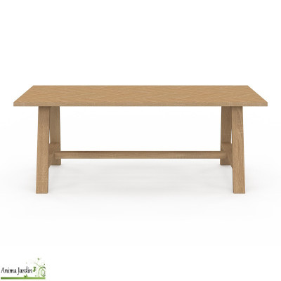 Table basse rectangulaire en bois- Effet chevron - Gustave