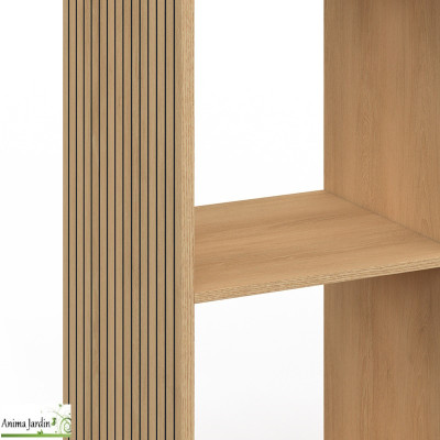 Meuble de rangement cube 9 cases - Bois - Faustin