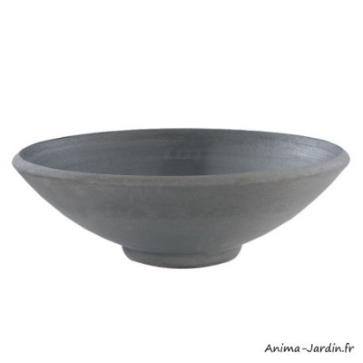 Coupe Ø 65 cm, en pierre reconstituée, béton pressé, 28 litres