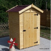 Abri de jardin bois, 2m² extérieur, petite taille, cabine plage, achat/vente