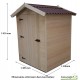 Abri de jardin bois, 2m², petite taille, cabine plage, achat/vente