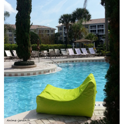 Fauteuil flottant piscine, Kiwi, gonflable, canapé de piscine, pouf pas cher
