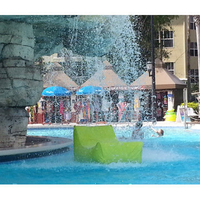 Fauteuil flottant piscine, Kiwi, gonflable, canapé de piscine, pouf pas cher