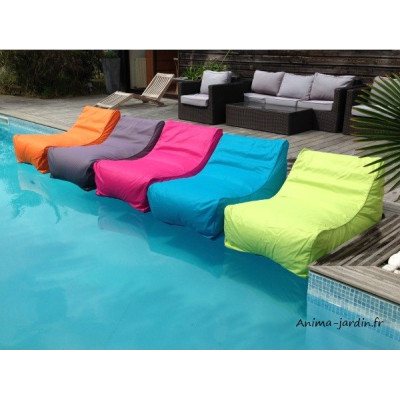 Fauteuil flottant piscine, Kiwi, gonflable, canapé de piscine, pouf pas cher