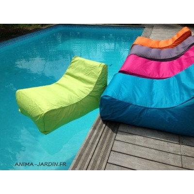 Fauteuil flottant piscine, Kiwi, gonflable, canapé de piscine, pouf pas cher