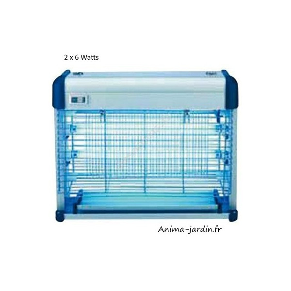 Lampe anti-moustiques et mouches, Masy, 2 x 6 watts, lampe ultra-violet