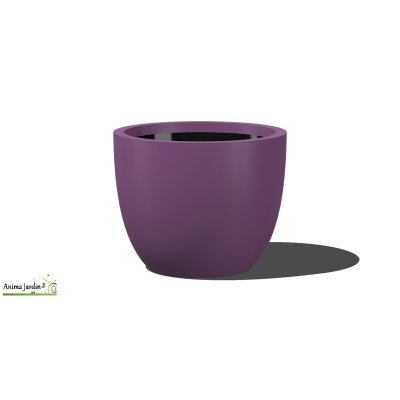 Bac arrondi en composite  - 33X27 cm - Vase