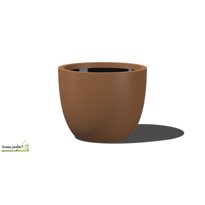 Bac arrondi en composite  - 33X27 cm - Vase