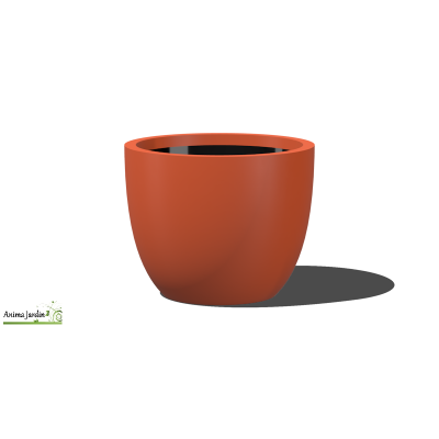 Bac arrondi en composite  - 33X27 cm - Vase