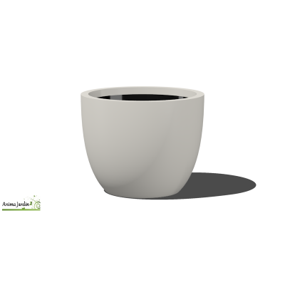 Bac arrondi en composite  - 33X27 cm - Vase