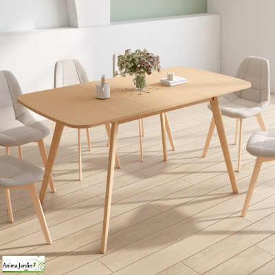 Table à manger extensible 120-160 cm - Bois - Venezia