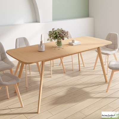 Table à manger extensible 160-200 cm - Bois - Venezia