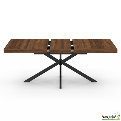 Table à manger extensible 160-200 cm - Bois noyer - Spider