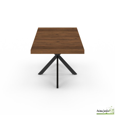 Table à manger extensible 160-200 cm - Bois noyer - Spider