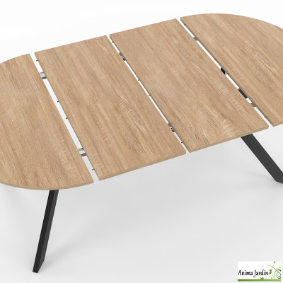 Table à manger extensible 110-200 cm - Bois noyer - Spider