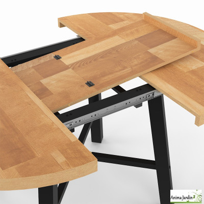 Table à manger extensible 110-150 cm - Bois - Mathilde