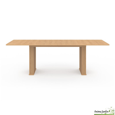 Table à manger extensible 160-240 cm - Bois - Faustin