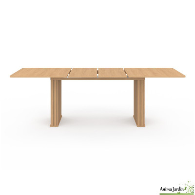 Table à manger extensible 160-240 cm - Bois - Faustin