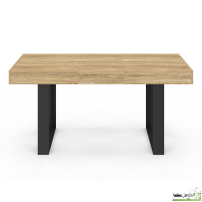 Table à manger extensible 120-160 cm - Bois - Brixton