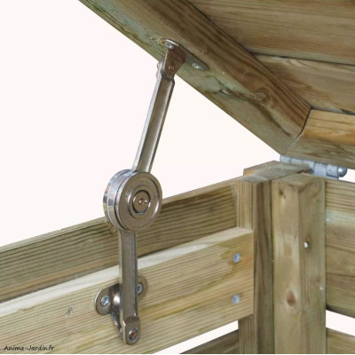 Cache poubelle en bois, Neston M, 61 x 96,5 x 120 cm