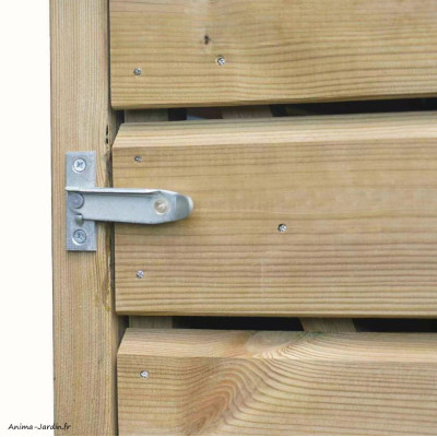 Cache poubelle en bois, Neston M, 61 x 96,5 x 120 cm