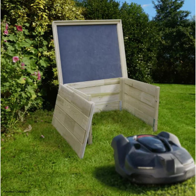 Abri en bois pour robot tondeuse, Darton, 87,2 x 77 x 52 cm
