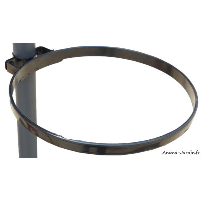 Carport barbecue finition époxy, gris anthracite, toit acier