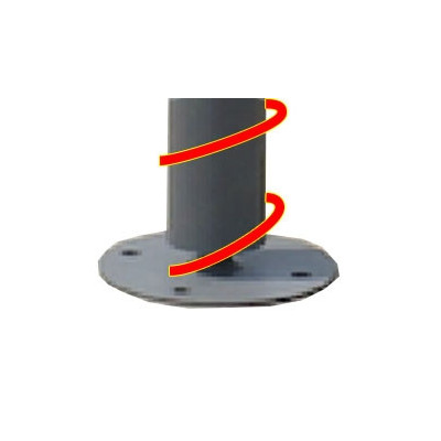 Carport barbecue finition époxy, gris anthracite, toit acier