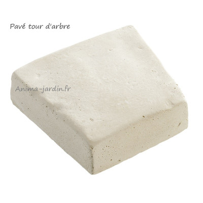 Pavé tour d'arbre en pierre reconstituée, bordure, béton préssé, achat