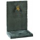 FONTAINE MURALE 64cm PM ARDOISEE NOIRE pierre reconstituée 017240