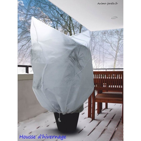 Housse protection du froid pour plantes, voile hivernage x 2