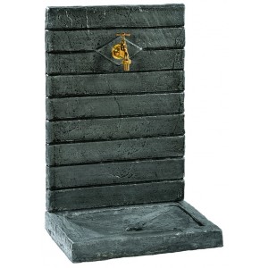 FONTAINE MURALE CONTEMPORAINE PM 64 cm NOIRE 017260