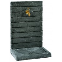 FONTAINE MURALE CONTEMPORAINE GM 74 cm NOIRE 017250