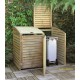 Cache poubelle double en  bois, Rangement poubelle, First, achat