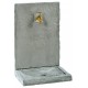 FONTAINE MURALE 64cm PM ARDOISEE ZINC en pierre reconstituée 018240