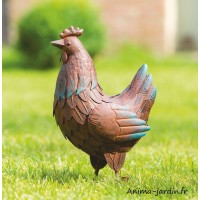 Poule en métal, Animal décoratif Nortène, Picota, extérieur, achat