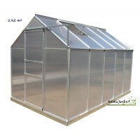 Serre de Jardin en aluminium et polycarbonate, 5.92 m², achat, pas cher