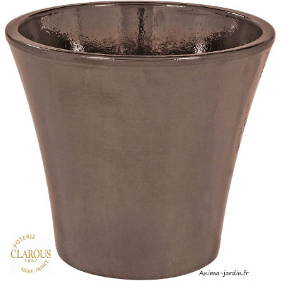 Pot émaillé en terre cuite, bac à fleurs BLAGNAC 48cm, Clarous, achat