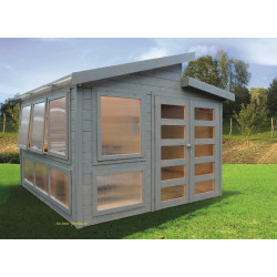 Abri serre de  jardin MERANO, 28mm, moderne, Solid, achat/vente