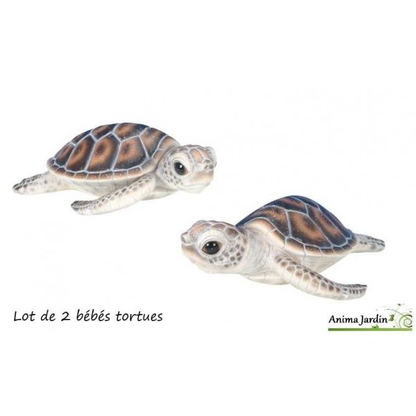 2 pièces Mini tortue de mer modèle de tortue en résine Figurines aquarium  décoration fée jardin