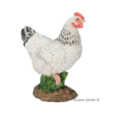 Poules naines en résine, décoration de jardin, animal de la ferme