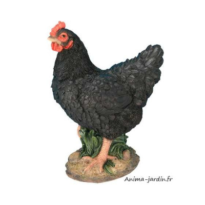 Poules naines en résine, décoration de jardin, animal de la ferme