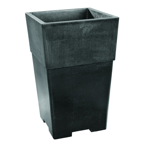 Bac, Vase, pot carré en béton ciré Grandon 295, achat/vente