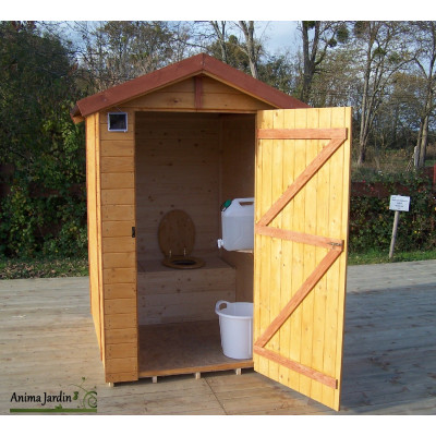 Toilettes sèches en bois avec sciure, équipé lave mains, achat/vente